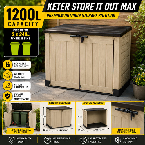 Keter store out max 1200l - out,