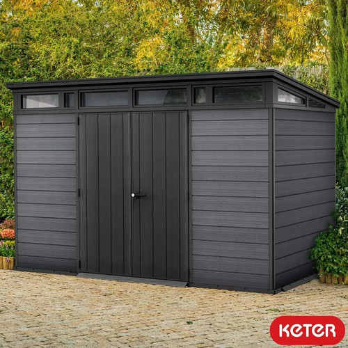 Plastic storage shed with - storage,