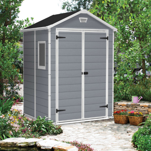 Keter manor grey double door - manor,