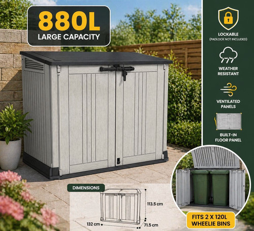 880l garden storage - garden, box